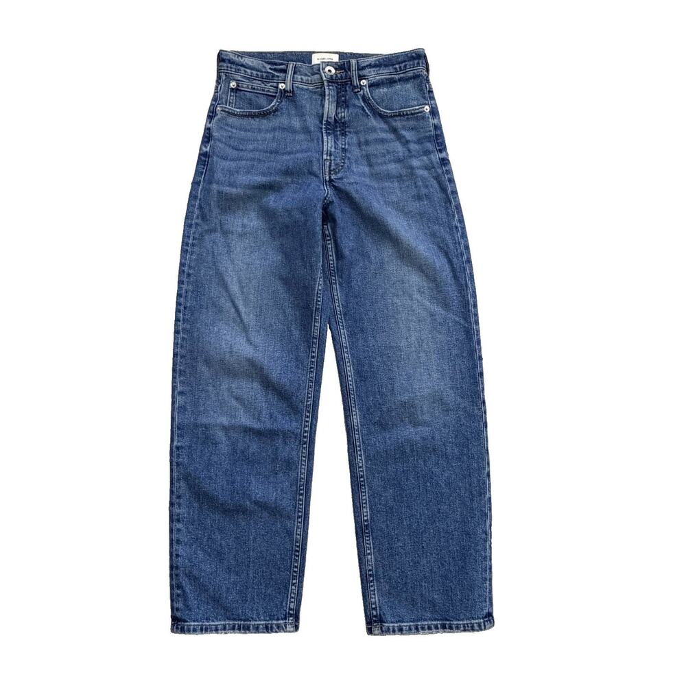 Everlane Womens Way-High Denim Jeans 26R Organic Barrel Straight Leg High Rise